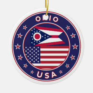 Décoration En Céramique T-shirt Ohio, autocollant Ohio, étui de téléphone