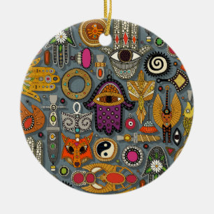 Décoration En Céramique tablette de talismans