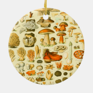 Décoration En Céramique Tabouret de toilette Vintage de champignons Illust