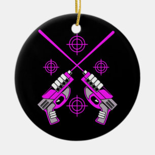 Décoration En Céramique Tag laser pour filles