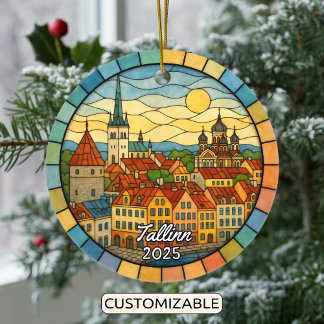 Décoration En Céramique Tallinn en verre teint, Estonie