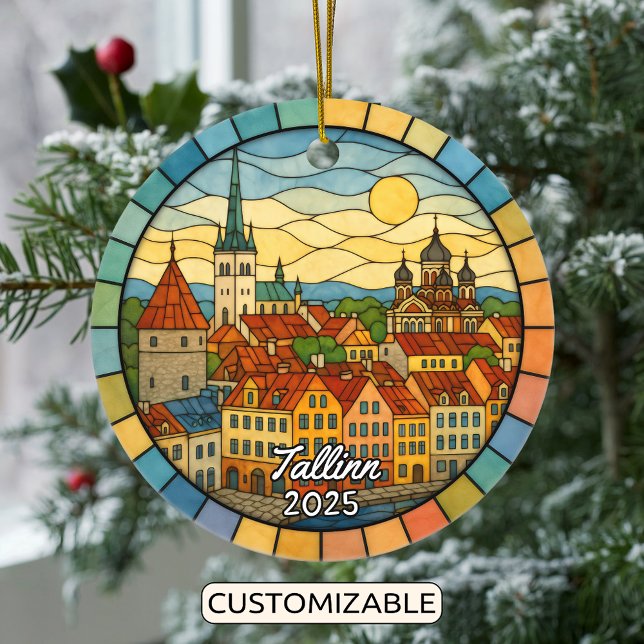 Décoration En Céramique Tallinn en verre teint, Estonie (Créateur téléchargé)