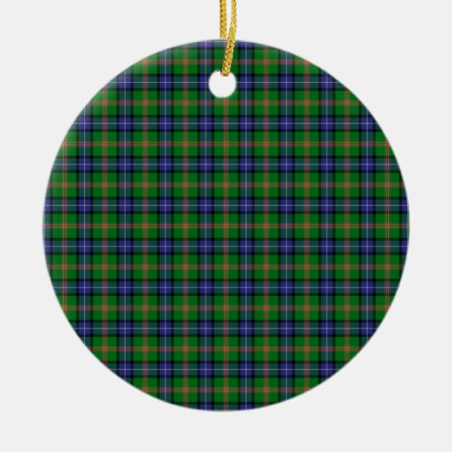 Décoration En Céramique Tartan de Jones de clan (Devant)