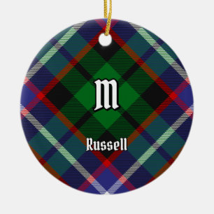 Décoration En Céramique Tartan du clan Russell