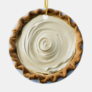 Décoration En Céramique Tarte de Noël à tarte courte   Jeu de nourriture a