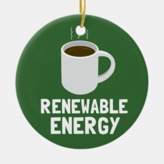 Décoration En Céramique Tasse de café d'énergie renouvelable