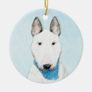 Décoration En Céramique Taureau Terrier - Cute Original Chien Art