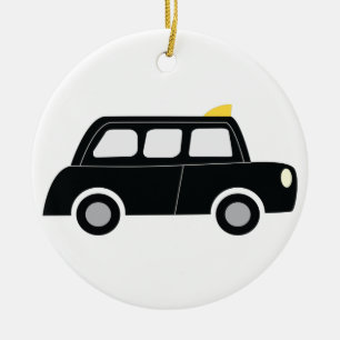 Décoration En Céramique Taxi noir