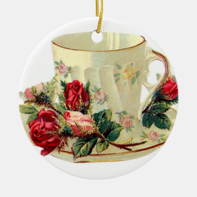 Décoration En Céramique Tea Cup Ceramic Orament (Devant)