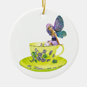 Décoration En Céramique Tea Fairy, Flower, Fairy Gifts, Fairy, Fairy,