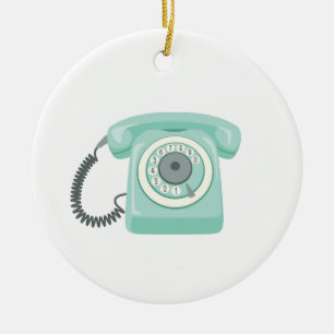 Décoration En Céramique Téléphone Rotary