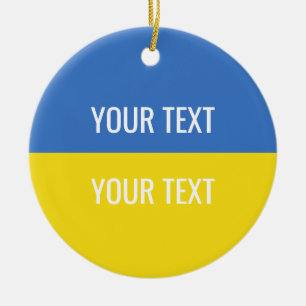 Décoration En Céramique Tenez-Vous Avec L'Ukraine Personnaliser Ukraine dr