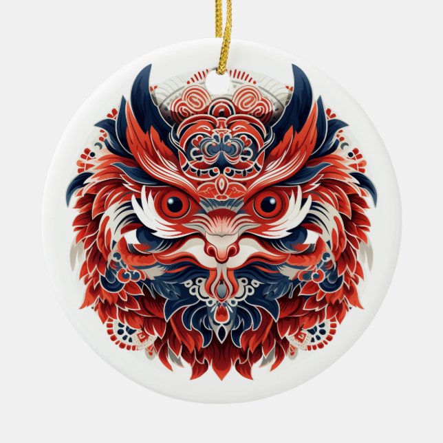 Décoration En Céramique Tengu japonais (Devant)
