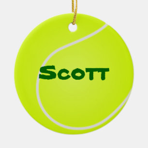 Décoration En Céramique Tennis Ball Ornament
