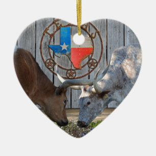 Décoration En Céramique Texas Barn Art