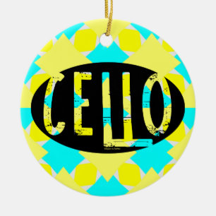 Décoration En Céramique Texte brut ovale cello