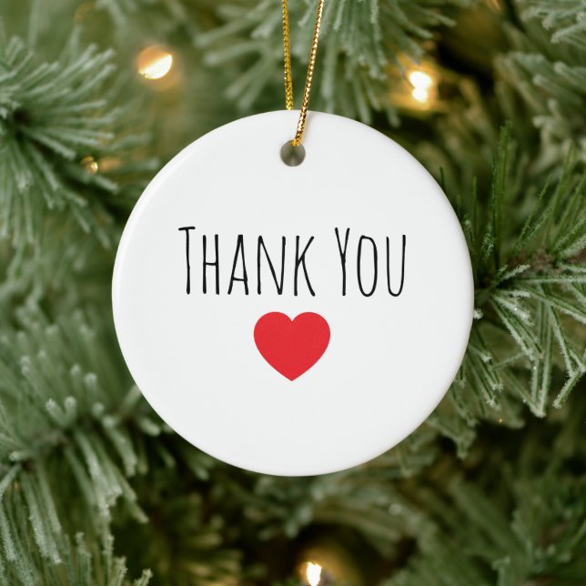Décoration En Céramique Thank You Gift Ornament (Arbre)