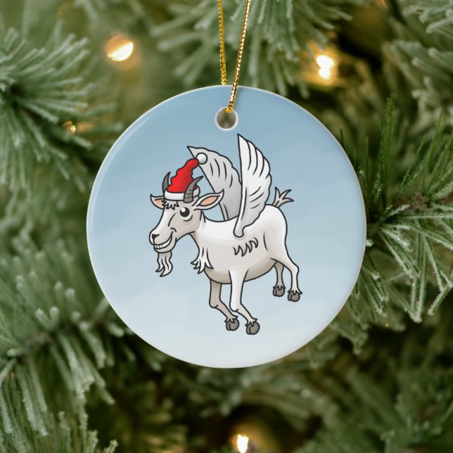 Décoration En Céramique The Christmas Goat That Flew (Arbre)