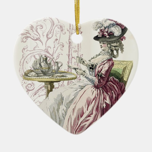 Décoration En Céramique Thé de l'après-midi ! (Devant)