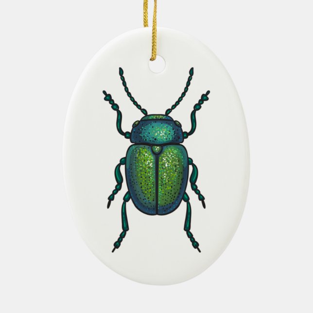 Décoration En Céramique The tansy beetle (Dos)