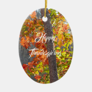 Décoration En Céramique Thème d'automne Thankgiving