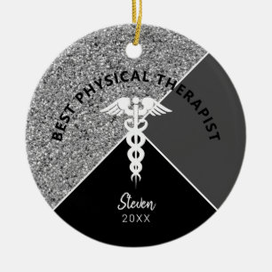 Décoration En Céramique Thérapiste physique Médicale Argent Personnalis