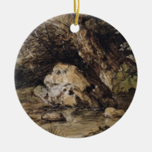 Décoration En Céramique Thomas Gainsborough   un paysage accidenté avec