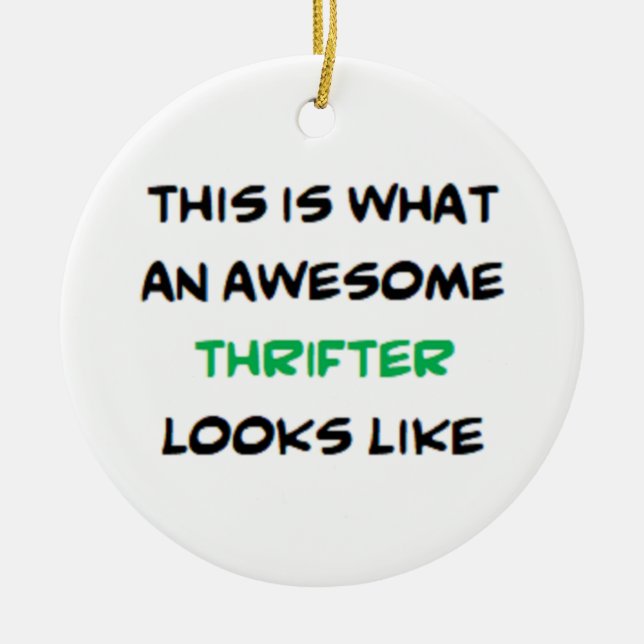 Décoration En Céramique thrifter, awesome (Devant)