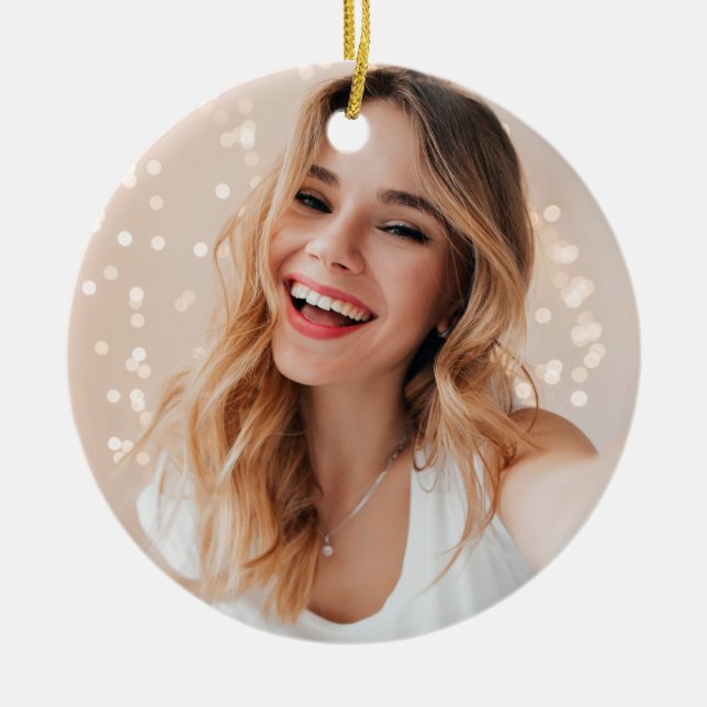Décoration En Céramique Ton visage pour un anniversaire (Devant)
