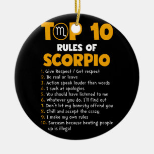 Décoration En Céramique Top 10 des règles de Scorpio Cadeaux d'anniversair