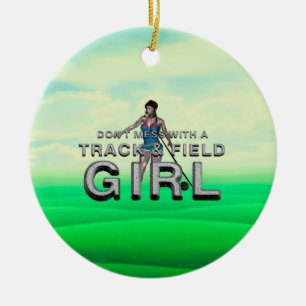 Décoration En Céramique TOP Track and Field Girl
