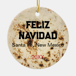 Décoration En Céramique Tortilla Personalize Photo Christmas 