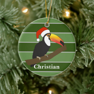 Décoration En Céramique Toucan - Spécial Noël