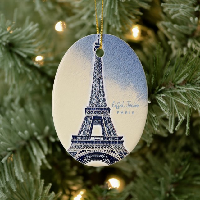 Décoration En Céramique Tour Eiffel Paris France (Arbre)