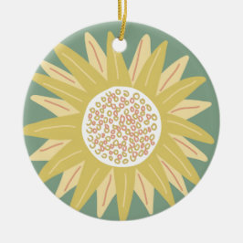 Décoration En Céramique Tournesol géant