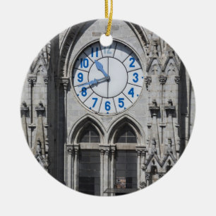 Décoration En Céramique Tours de l'horloge à la Basilique nationale, Équat
