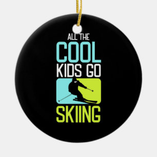 Décoration En Céramique Tous Les Enfants Cool Peuvent Faire Du Ski