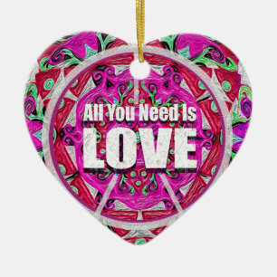 Décoration En Céramique Tout que vous avez besoin est copie d'amour