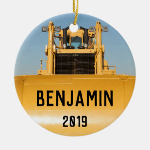 Décoration En Céramique Tracteur personnalisé de bouteur