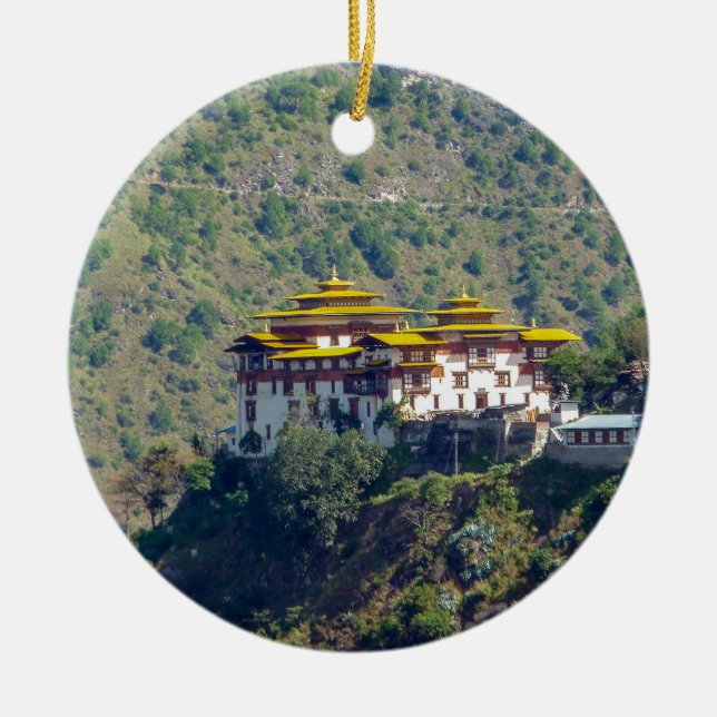 Décoration En Céramique Trashigang Dzong - Est du Bhoutan (Devant)