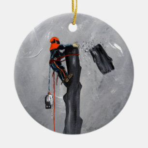 Décoration En Céramique Tree Surgeon Arborist