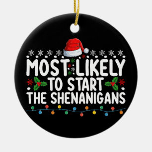 Décoration En Céramique Très Probable De Commencer Le Noël Des Shenanigans