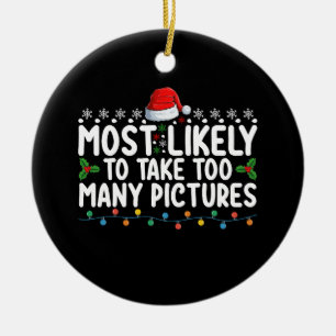 Décoration En Céramique Très Probable De Prendre Trop De Photos Noël Ho