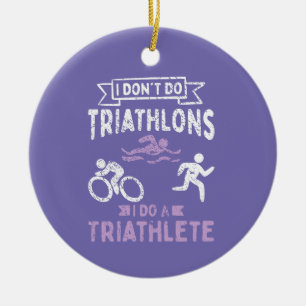 Décoration En Céramique Triathlon Funny