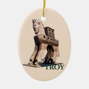 Décoration En Céramique Troie : Cheval de Troie