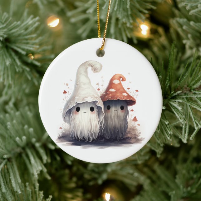 Décoration En Céramique Trolls des champignons de Kawaii (Arbre)