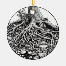 Trouver l'ornement de l'arbre des racines