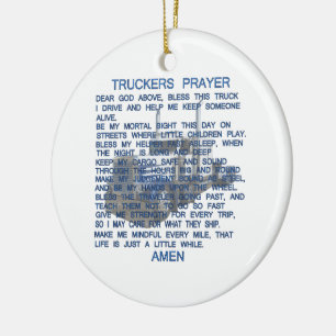 Décoration En Céramique Truckers Prayer