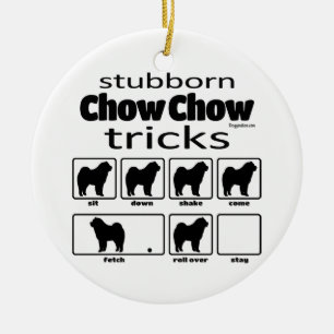 Décoration En Céramique Trucs de Chow-Chow têtus