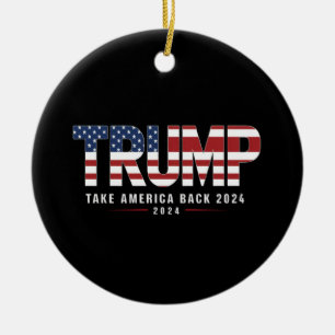 Décoration En Céramique Trump 2024 Redonner l'Amérique aux cadeaux américa